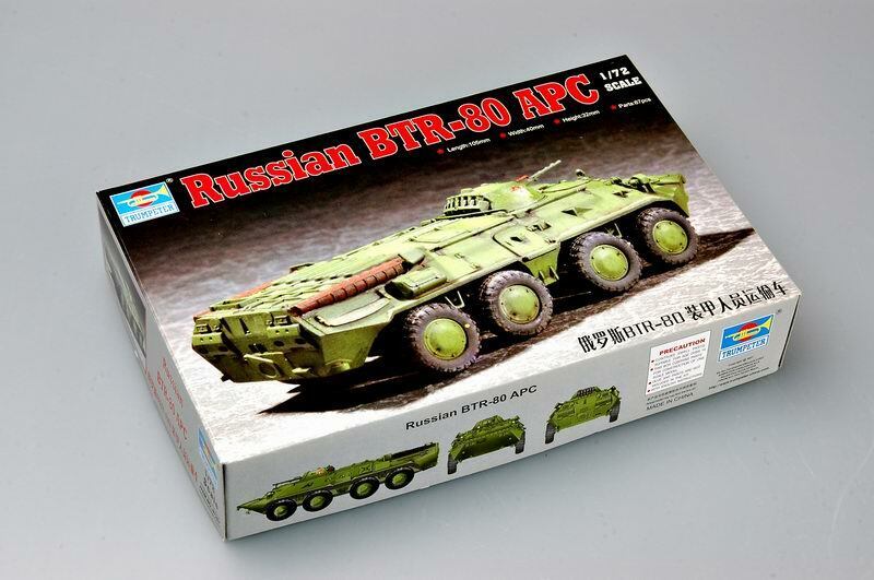 1:72 TRUMPETER Russian BTR-80 APC Plastic Model Kit