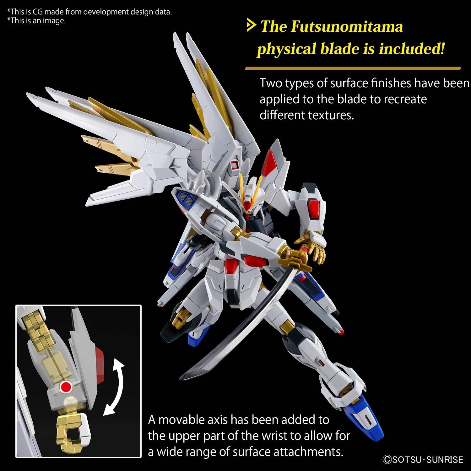 1:144 BANDAI HG Mighty Strike Freedom Gundam Plastic Model Kit