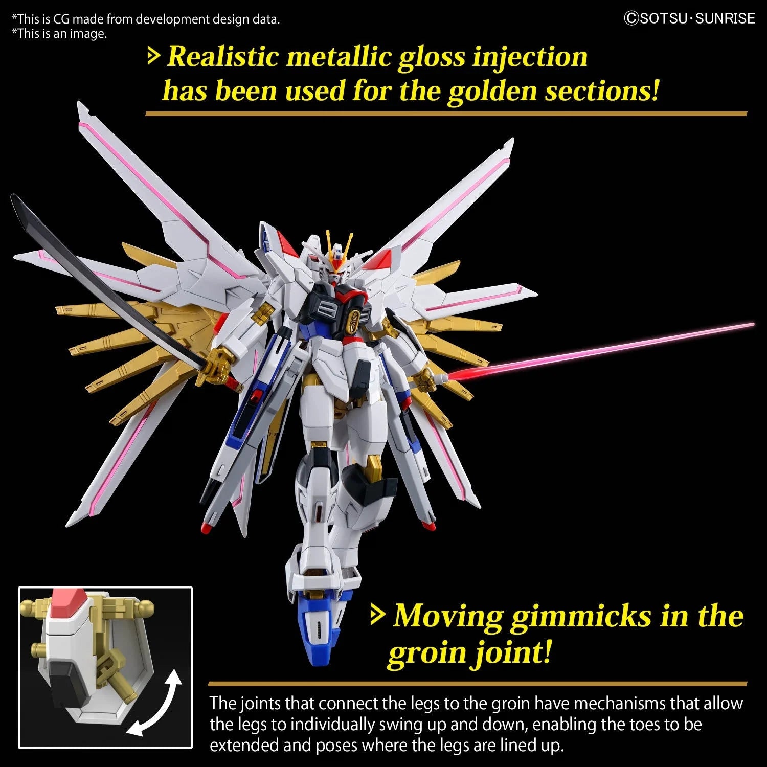 1:144 BANDAI HG Mighty Strike Freedom Gundam Plastic Model Kit