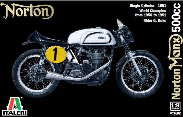 1:9 ITALERI NORTON MANX 500cc 1951