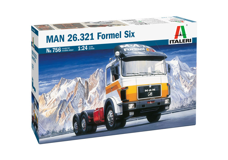 1:24 ITALERI MAN 26.321 FORMEL SIX Plastic Model Kit