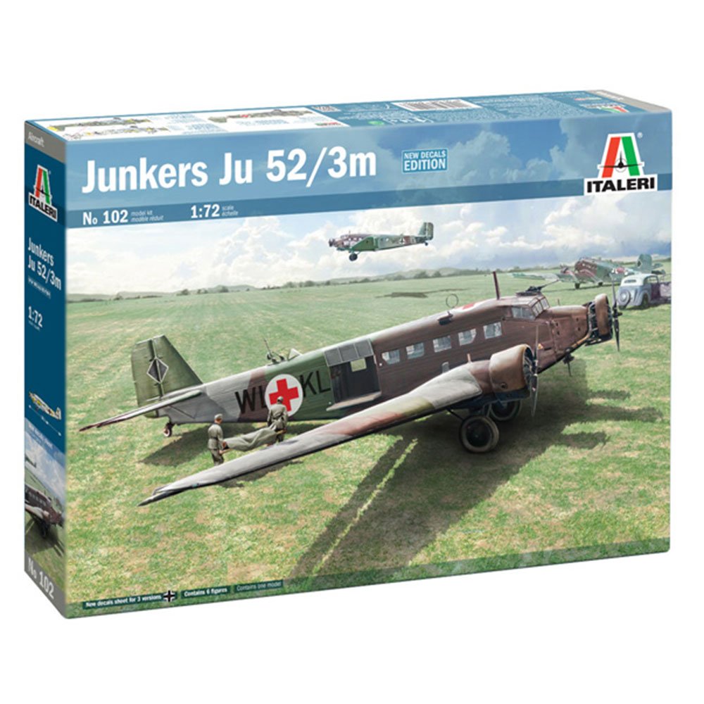 1:72 ITALERI JUNKERS JU-52/3M Plastic Model Kit