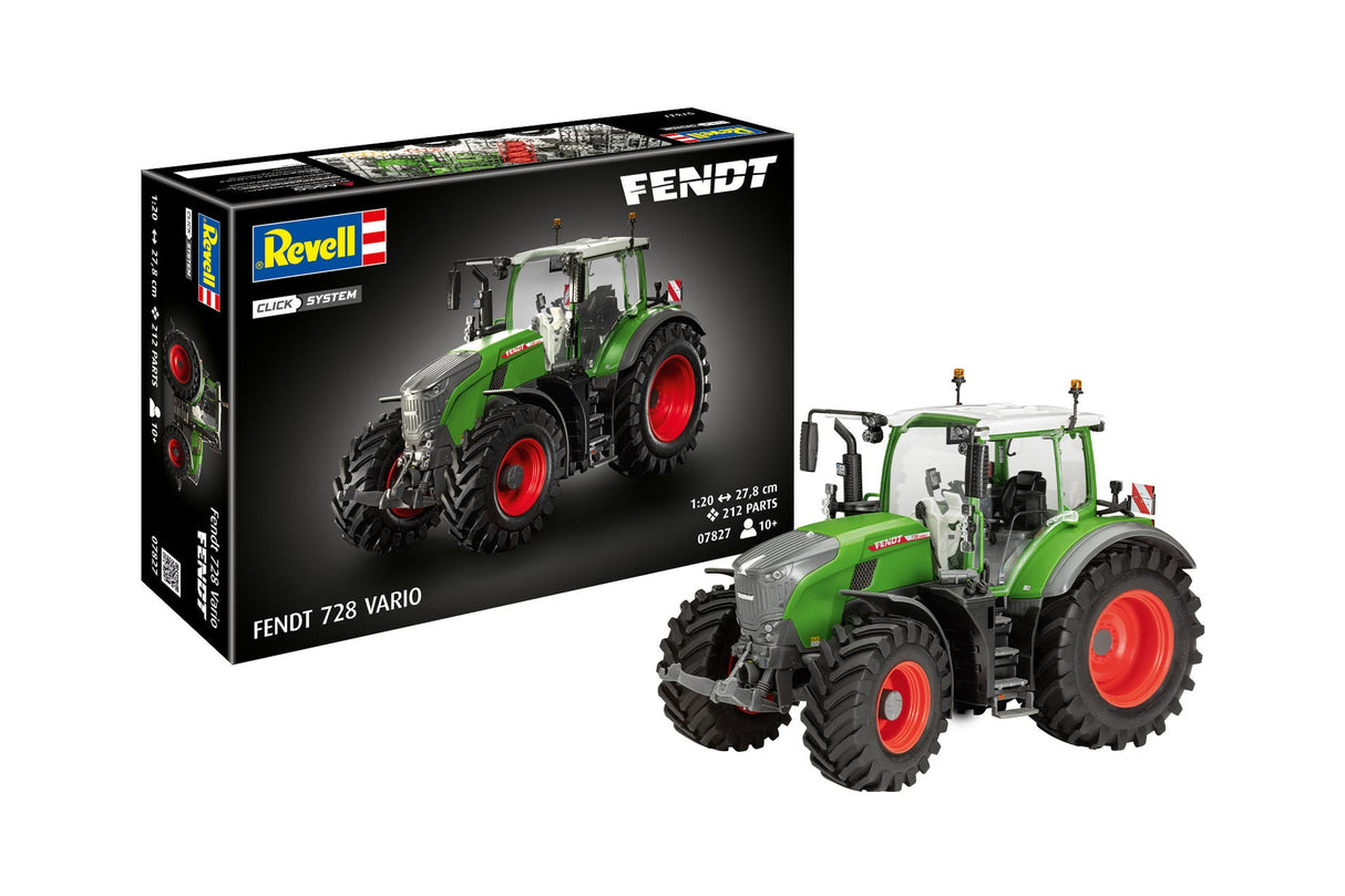 1:20 REVELL FENDT 728 VARIO TRACTOR CLICK SYSTEM Plastic Model Kit