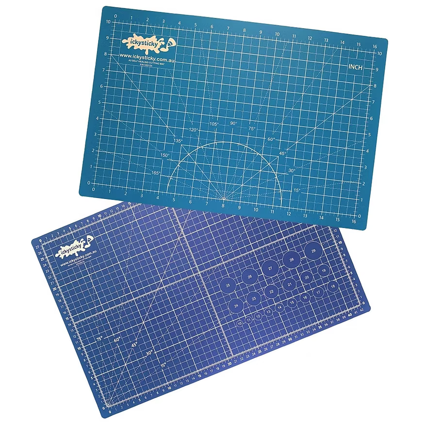 ICKYSTICKY Cutting Mat A3 BLUE