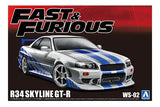 1:24 AOSHIMA Fast & Furious R34 SKYLINE GT-R