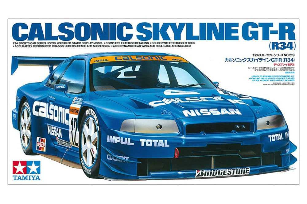 1:24 TAMIYA CALSONIC SKYLINE GT-R (R34)