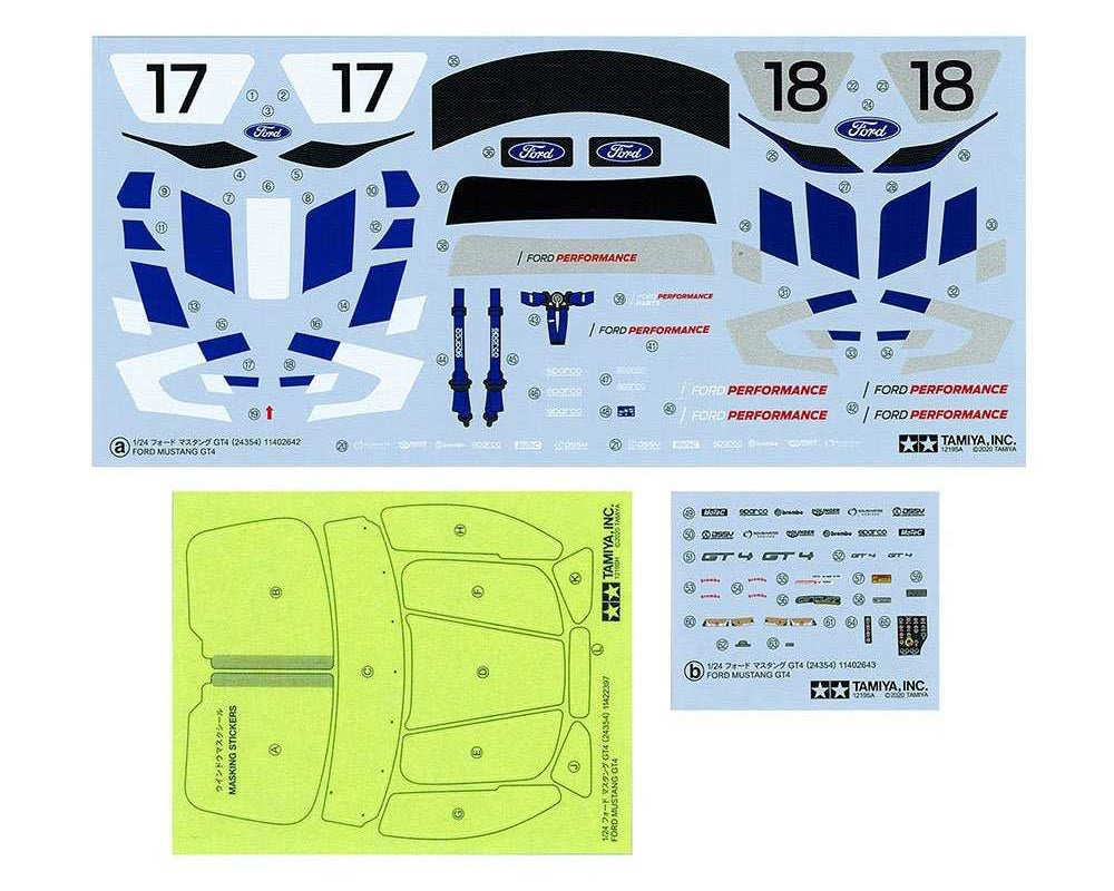 1:24 TAMIYA FORD MUSTANG GT4