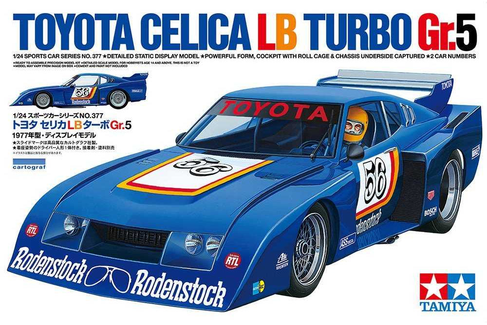 1:24 TAMIYA CELICA LB TURBO GR.5 Plastic Model Kit