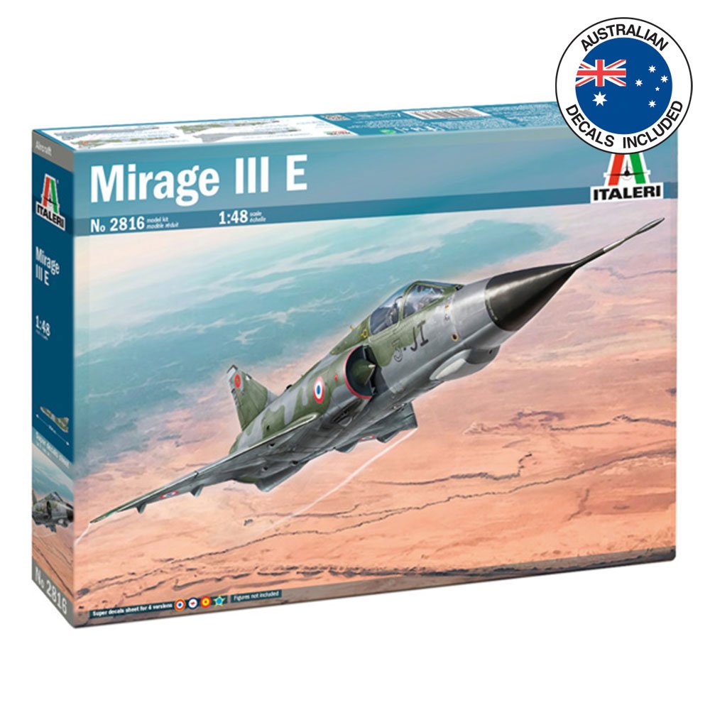 1:48 ITALERI MIRAGE III E Plastic Model Kit *Australian Decals*