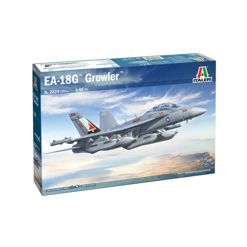 1:48 ITALERI E/A-18G GROWLER 1:48 Plastic Model Kit *Australian Decals*