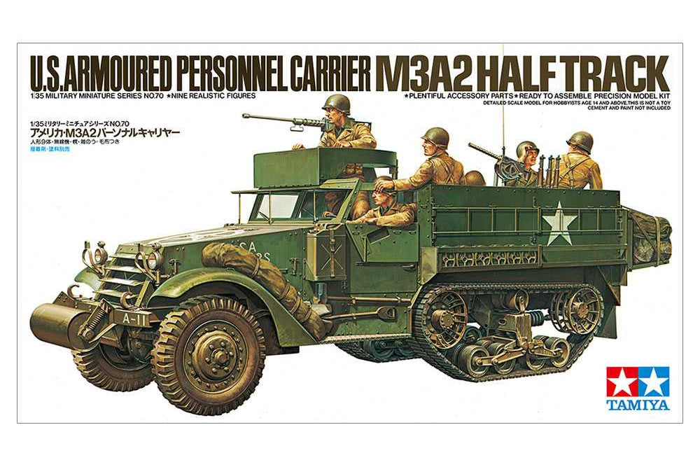 1:35 TAMIYA M3A2 HALF-TRACK PERSONNEL CARRIER