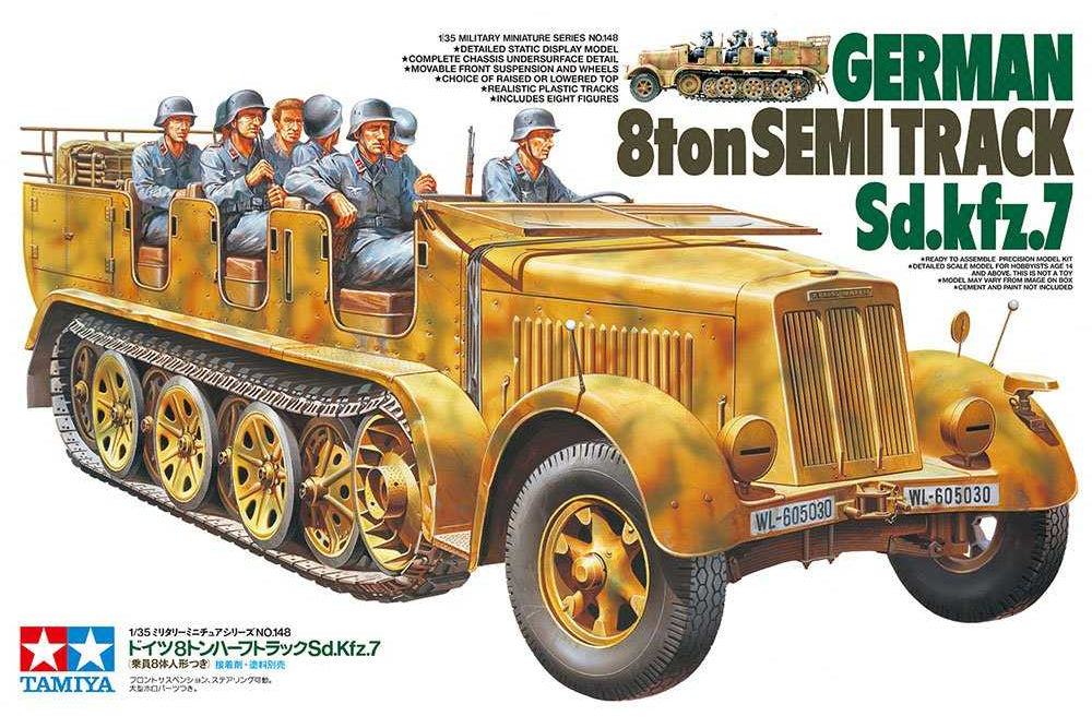 1:35 TAMIYA GERMAN 8TON SEMI TRACK SD.KFZ.7
