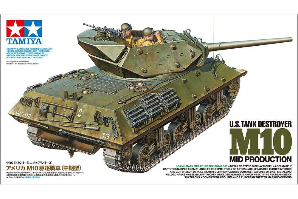 1:35 TAMIYA U.S. TANK DESTROYER M10 MID PRODUCTION