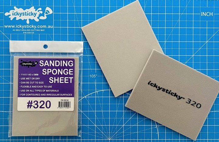 Ickysticky SANDING SPONGE SHEET 320 grit