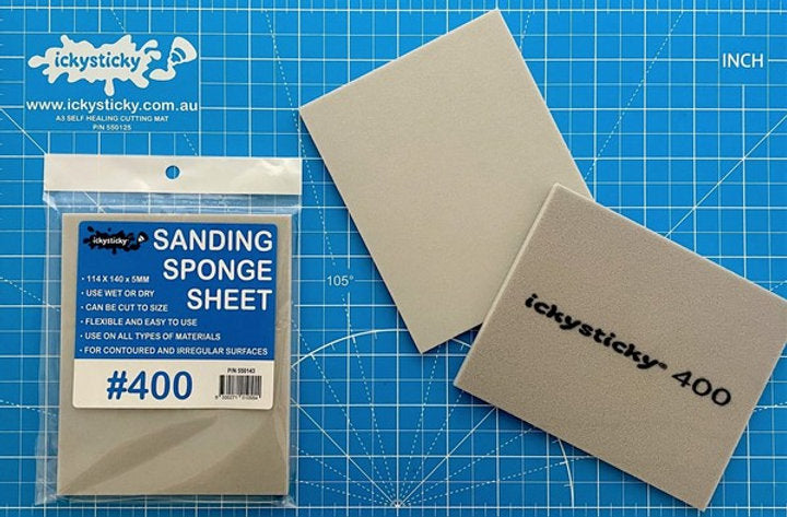 Ickysticky SANDING SPONGE SHEET 400 grit