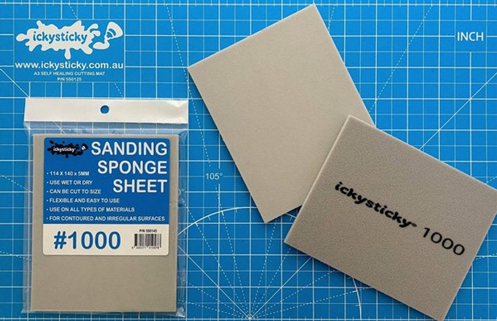 Ickysticky SANDING SPONGE SHEET 1000 grit