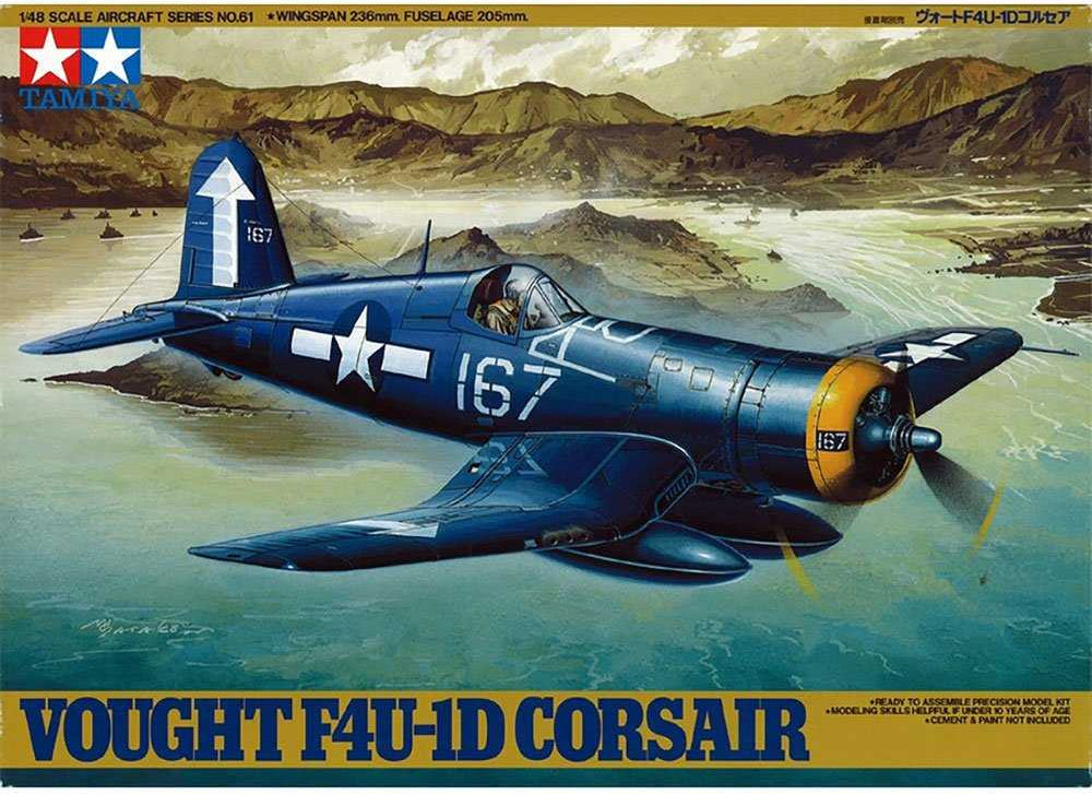 1:48 TAMIYA VOUGHT F4U-1D CORSAIR Plastic Model Kit