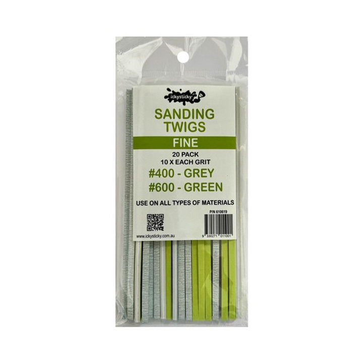 Ickysticky SANDING TWIGS - FINE 20pack