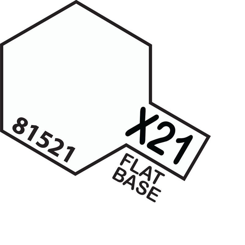 Tamiya Mini X-21 FLAT BASE 10ml Acrylic Paint