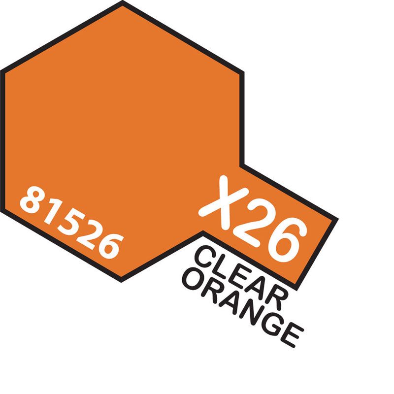 Tamiya Mini X-26 CLEAR ORANGE 10ml Acrylic Paint