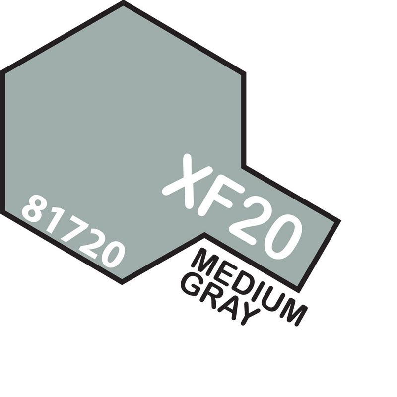 Tamiya Mini XF-20 MEDIUM GREY 10ml Acrylic Paint