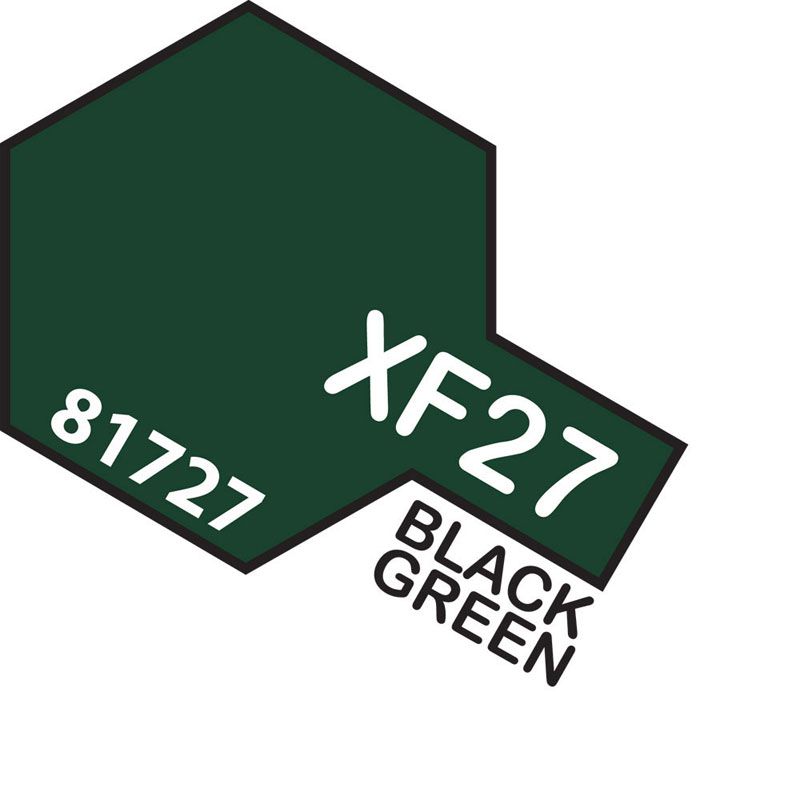 Tamiya Mini XF-27 BLACK GREEN 10ml Acrylic Paint