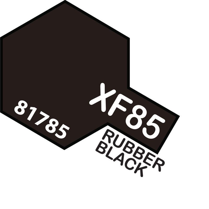 Tamiya Mini XF-85 RUBBER BLACK 10ml Acrylic Paint