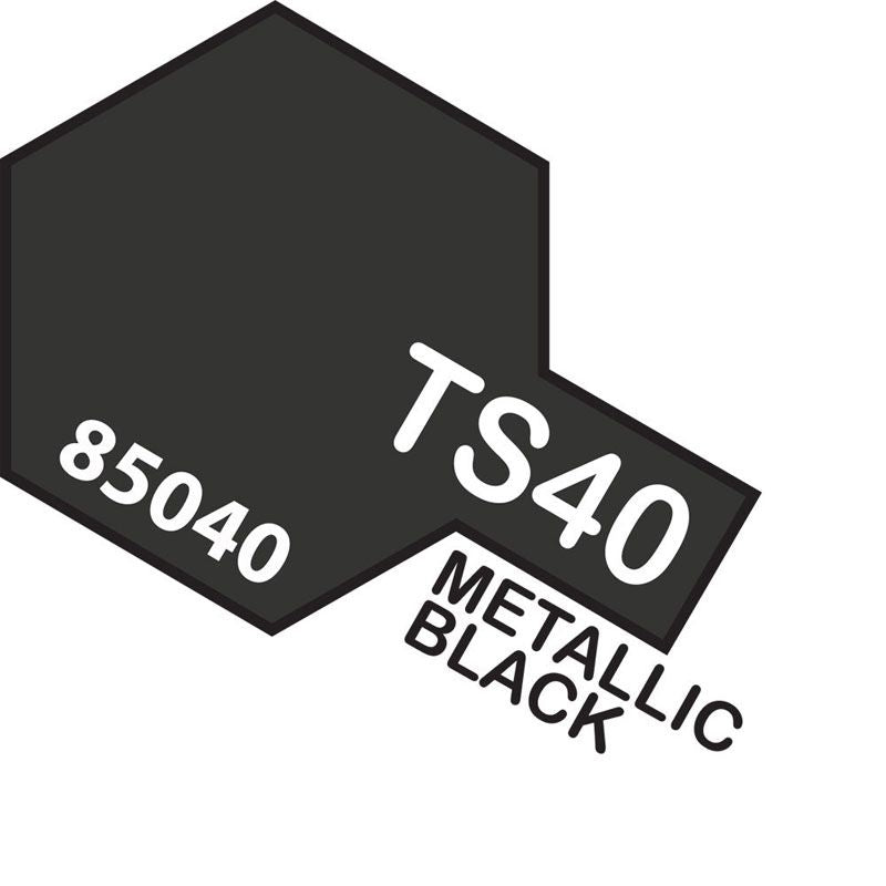 TAMIYA TS-40 METALLIC BLACK Spray Paint