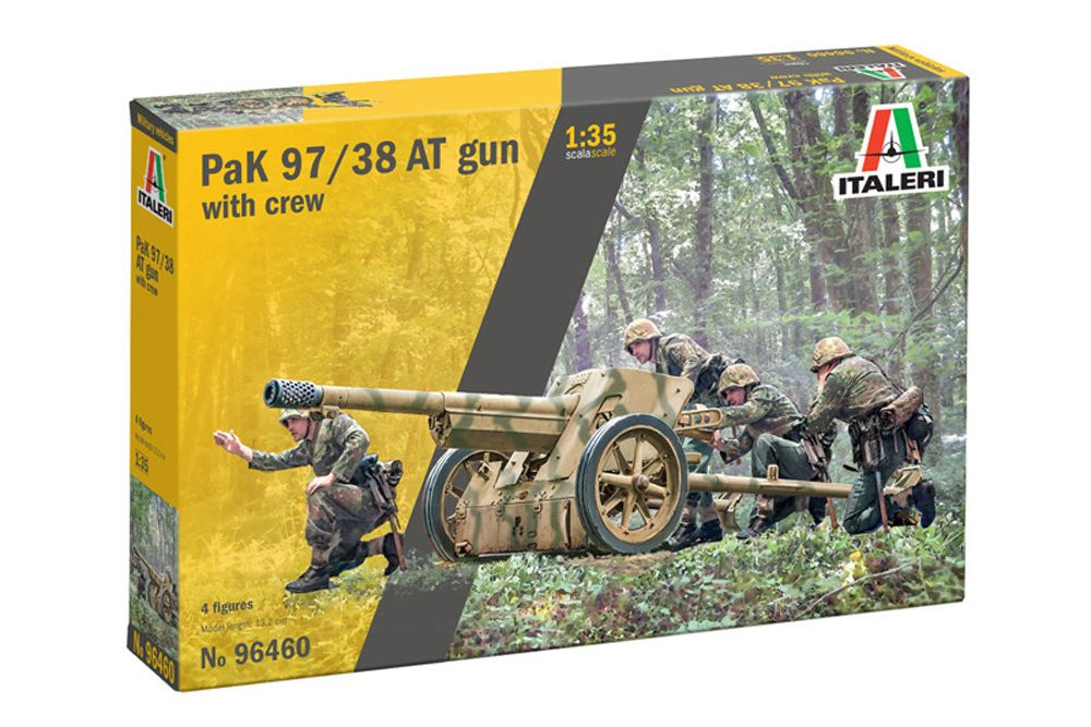 1:35 ITALERI PAK 97/38 AT GUN WITH CREW Plastic Model Kit