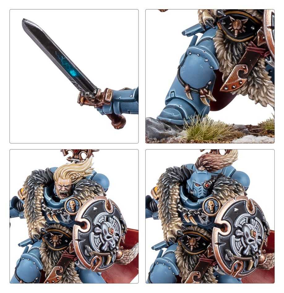 WARHAMMER 40K Space Wolves: Wolf Guard Battle Leader