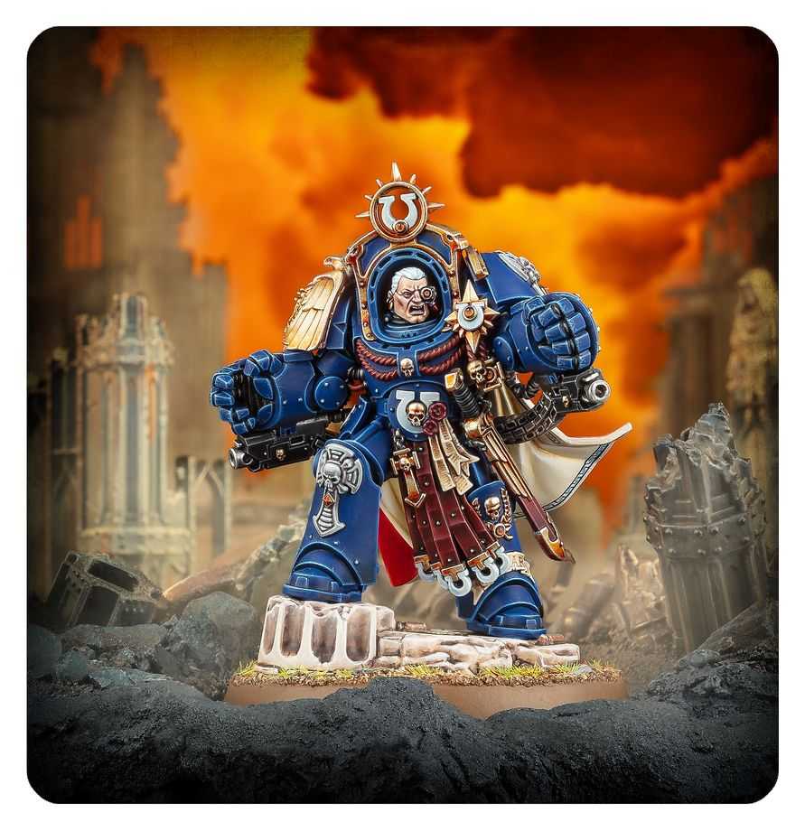 WARHAMMER 40K Ultramarines: Marneus Calgar in Armour of Antilochus