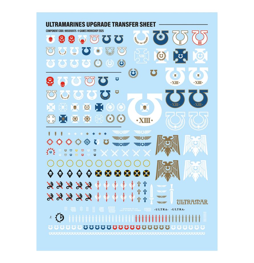 WARHAMMER 40K Ultramarines Upgrades and Transfers