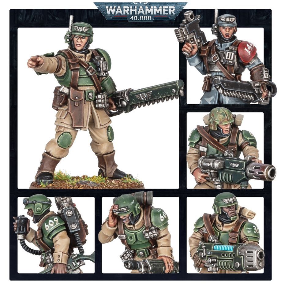 WARHAMMER 40K Astra Militarum: Cadian Shock Troops