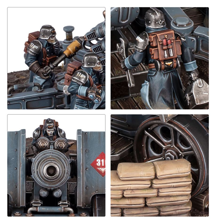 WARHAMMER 40K Astra Militarum: Krieg Artillery Team