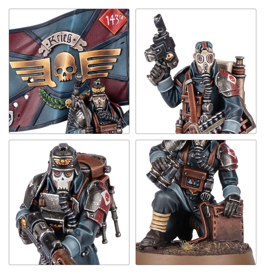 WARHAMMER 40K Astra Militarum: Krieg Command Squad