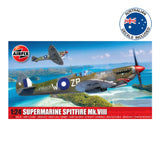 1:24 AIRFIX SUPERMARINE SPITFIRE MK.VIII Plastic Model Kit *Australian Decals*