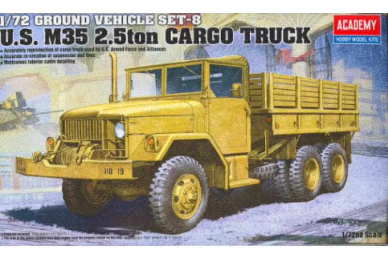 1:72 ACADEMY U.S. M35 2.5Ton Cargo Truck Plastic Model Kit