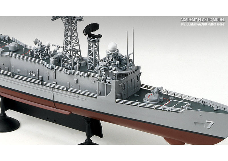 1:350 ACADEMY USS Oliver Hazard Perry FFG-7 Plastic Model Kit *Australian Decals*