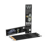 AK Interactive Weathering: Black And White Watercolour Pencil Set