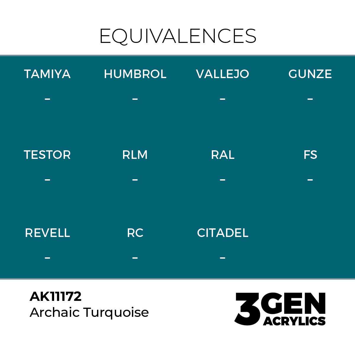 AK Interactive Archaic Turquoise Acrylic Paint 17ml 3rd Generation