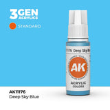 AK Interactive Deep Sky Blue Acrylic Paint 17ml 3rd Generation
