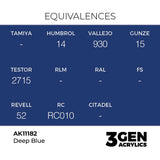 AK Interactive Deep Blue Intense Acrylic Paint 17ml 3rd Generation