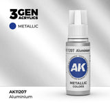 AK Interactive Aluminium Metallic Acrylic Paint 17ml 3rd Generation
