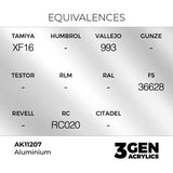 AK Interactive Aluminium Metallic Acrylic Paint 17ml 3rd Generation