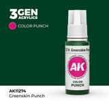 AK Interactive Colour Punch: Greenskin Punch 17 ml Acrylic Paint 3rd Generation