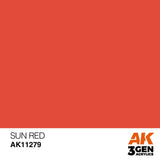 AK Interactive Colour Punch: Sun Red 17 ml Acrylic Paint 3rd Generation