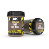 AK Interactive Dioramas: Terrains Wet Ground  - 250ml