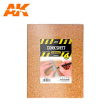 AK Interactive - Building Materials - Cork Sheets Coarse Grained 200x300x2mm