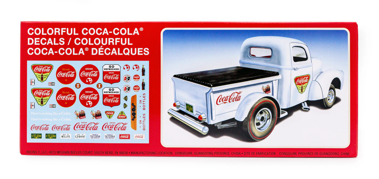 1:25 AMT 1940 Willys Pickup Gasser (Coca-Cola) Plastic Model Kit