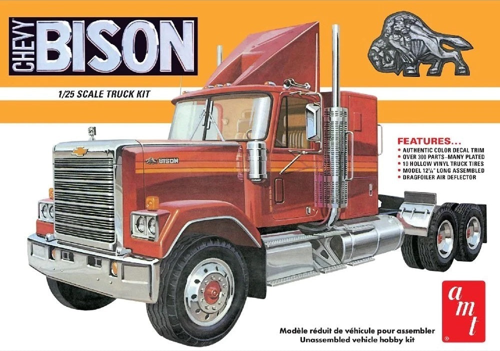 AMT 1/25 Chevrolet Bison Conventional Tractor Plastic Model Kit